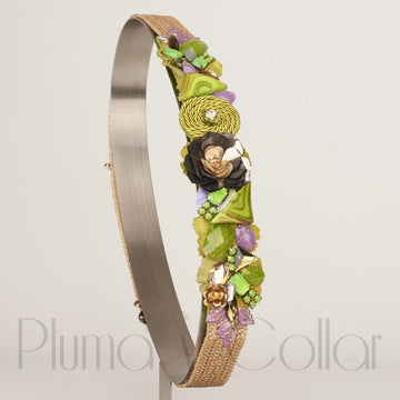 Cintura Accessorio Pluma y Collar 6086